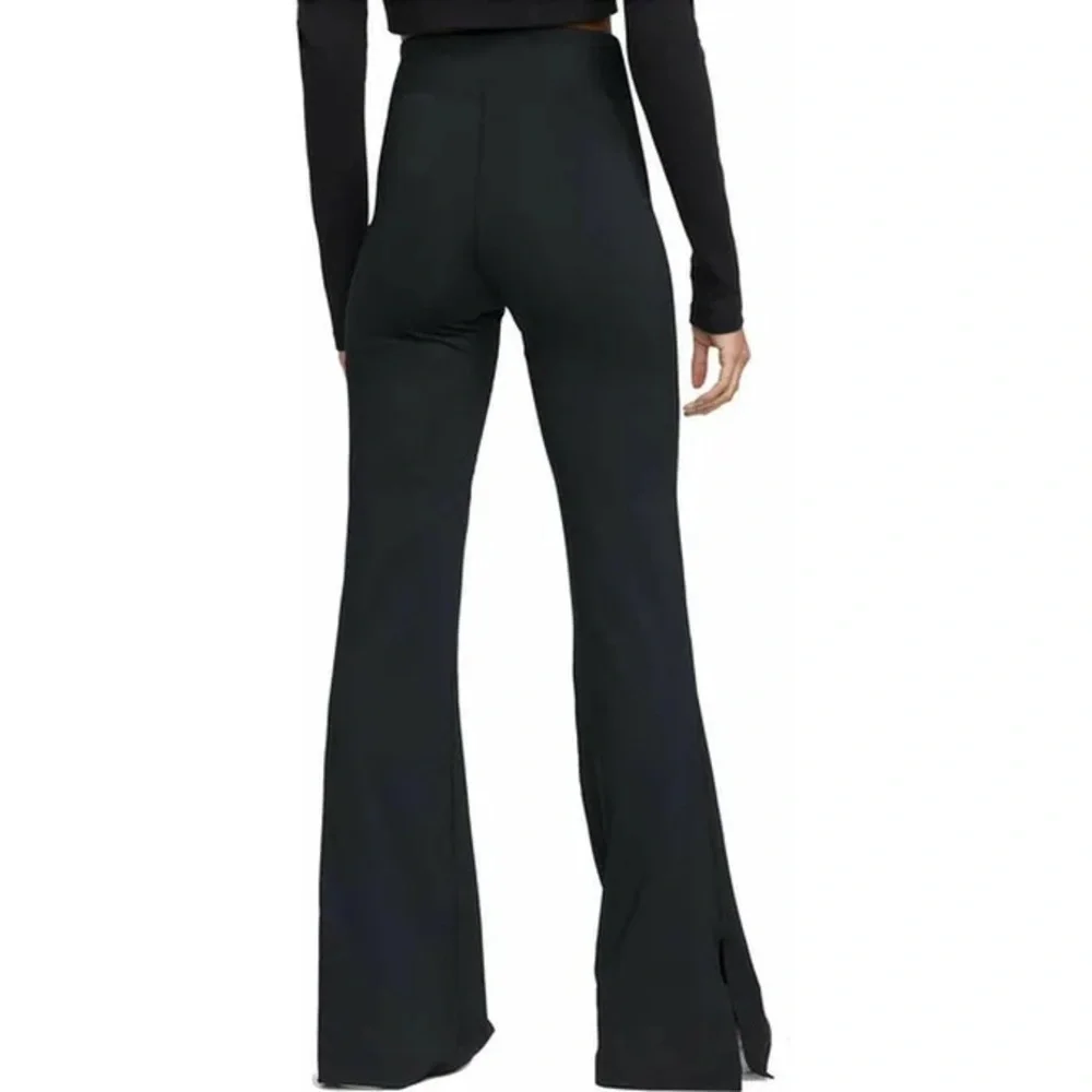 Nike High Rise Split Flare Pants Black XS Athleisure Yoga Leggings